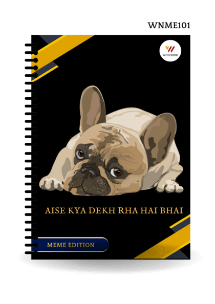 Aise Kya Dekh Rha h Bhai Print Premium Notebook