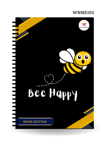 Bee Happy Print Premium Notebook