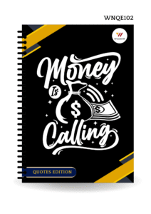 Money Is Calling Print Premium Notebook